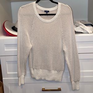 Bronze and cream sweater
